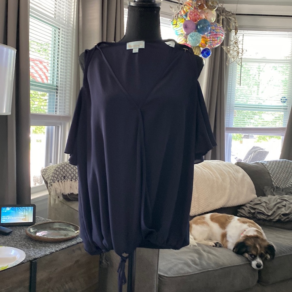 Veronica M satin shirt taken very good care of size small black